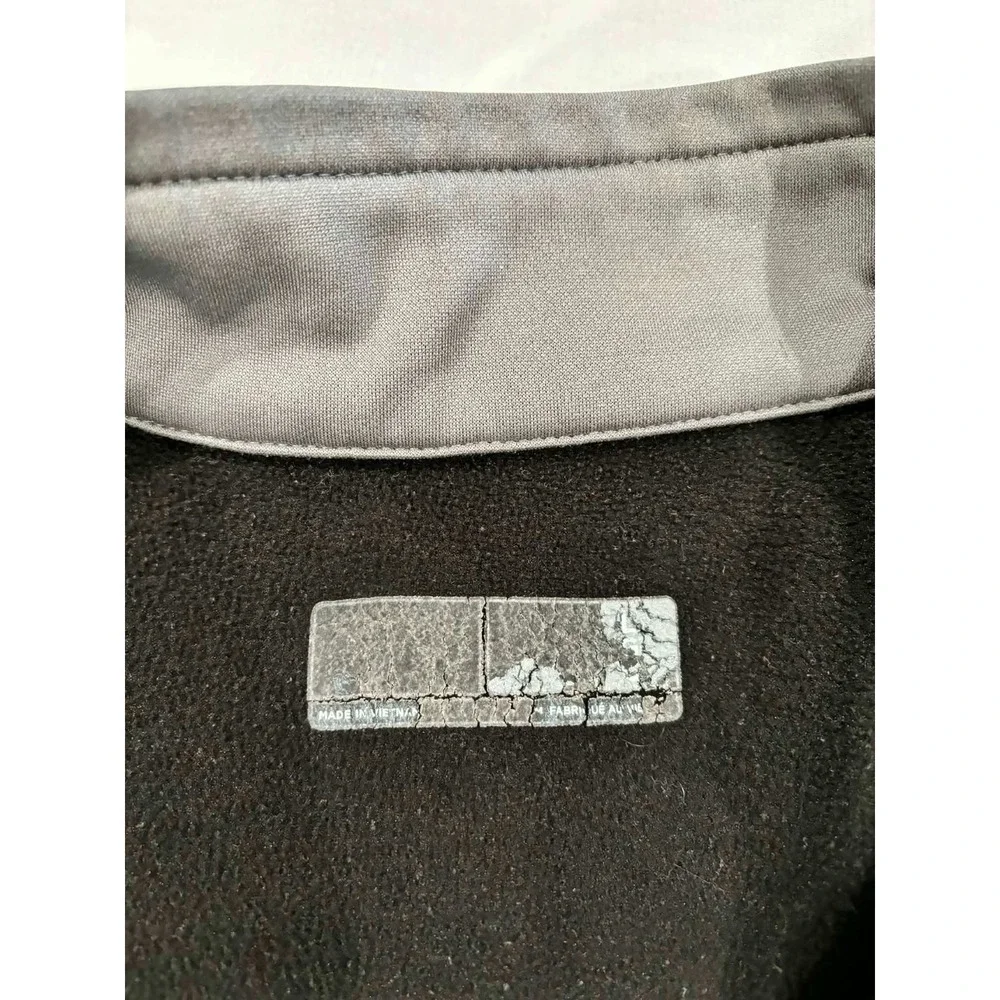 Callaway Mens‎ Quarter Zip Golf Pullover Black Grey Fleece Lined Performance XL